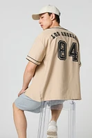 LA Embroidered Jersey Top