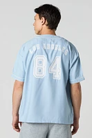 LA Embroidered Jersey Top