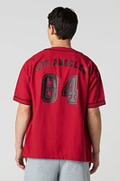 LA Embroidered Jersey Top