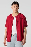 LA Embroidered Jersey Top