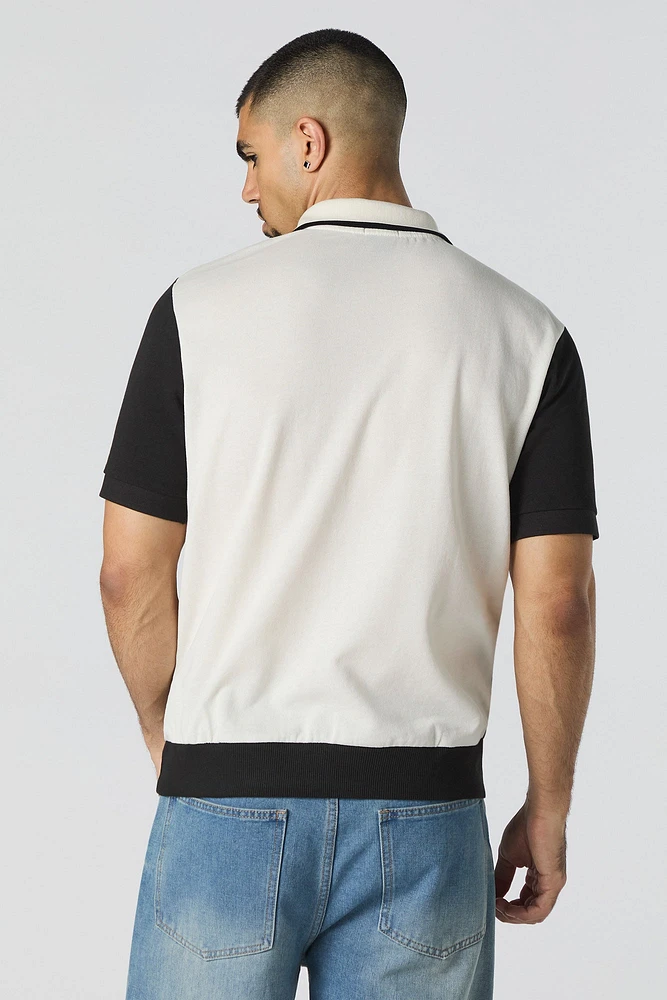 Polo à blocs de couleurs