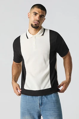 Polo à blocs de couleurs