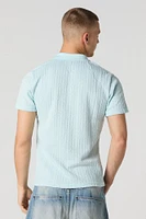 Cable Knit Polo