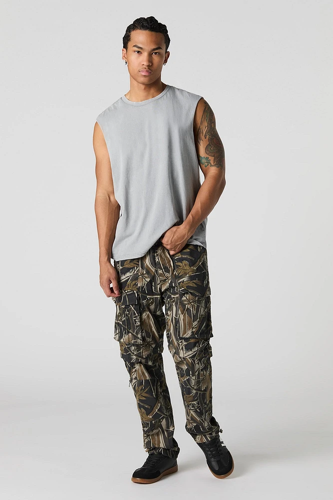 Pantalon cargo convertible avec fermeture à glissière