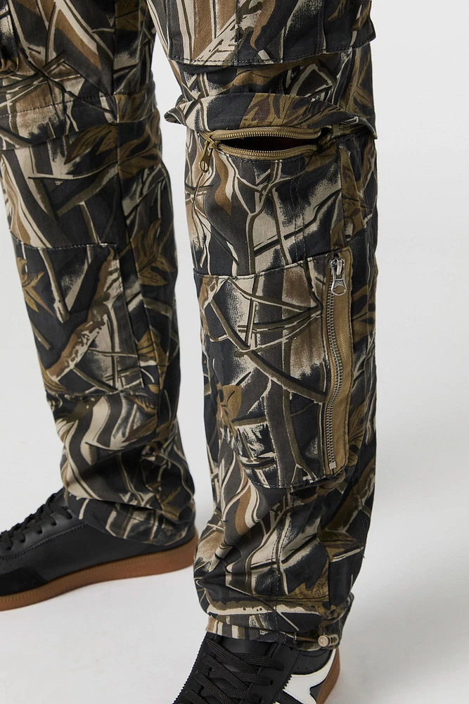 Pantalon cargo convertible avec fermeture à glissière