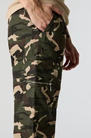 Camo Zipper Pocket Cargo Jogger