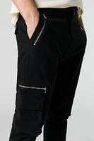 Multi Zipper Pocket Skinny Cargo Pant