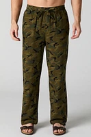 Pantalon de pyjama à motif camouflage