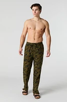 Pantalon de pyjama à motif camouflage