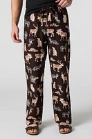 Wildlife Print Pajama Pant