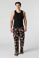 Wildlife Print Pajama Pant