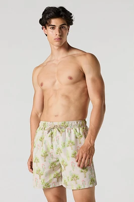 Cactus Print Board Short