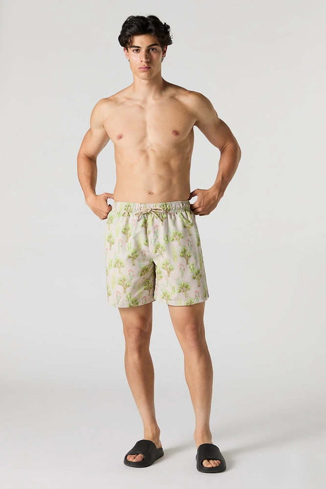 Cactus Print Board Short