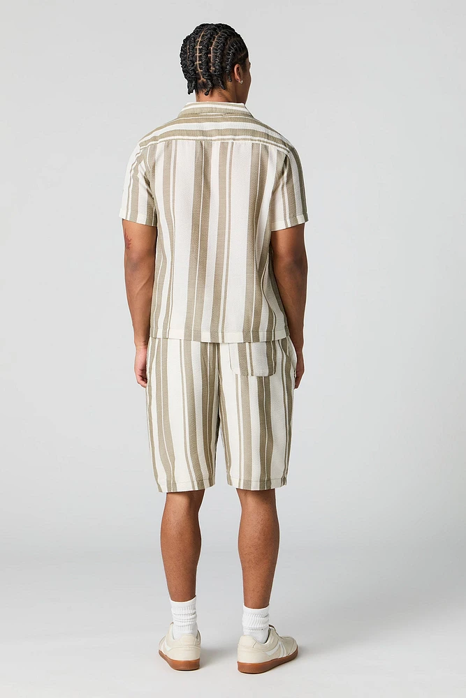 Striped Drawstring Short