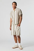 Striped Drawstring Short