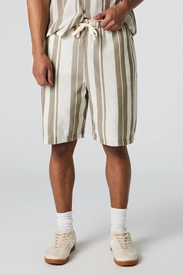 Striped Drawstring Short
