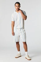 Striped Drawstring Short