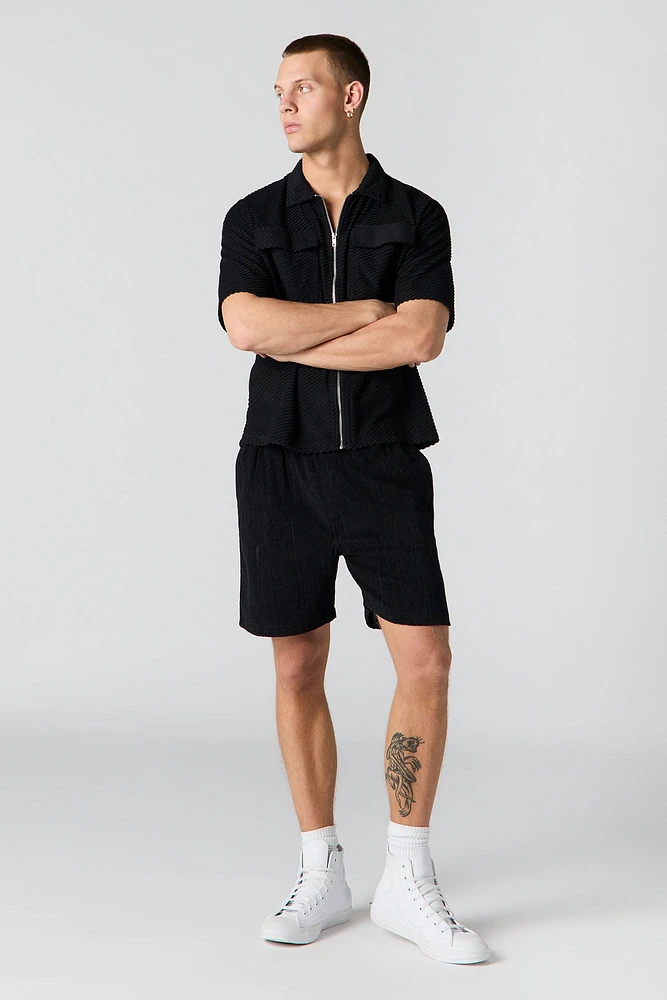Textured Terry Short