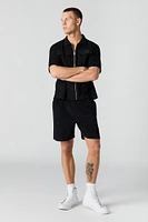 Textured Terry Short