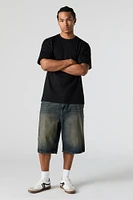 High-Low Crewneck T-Shirt