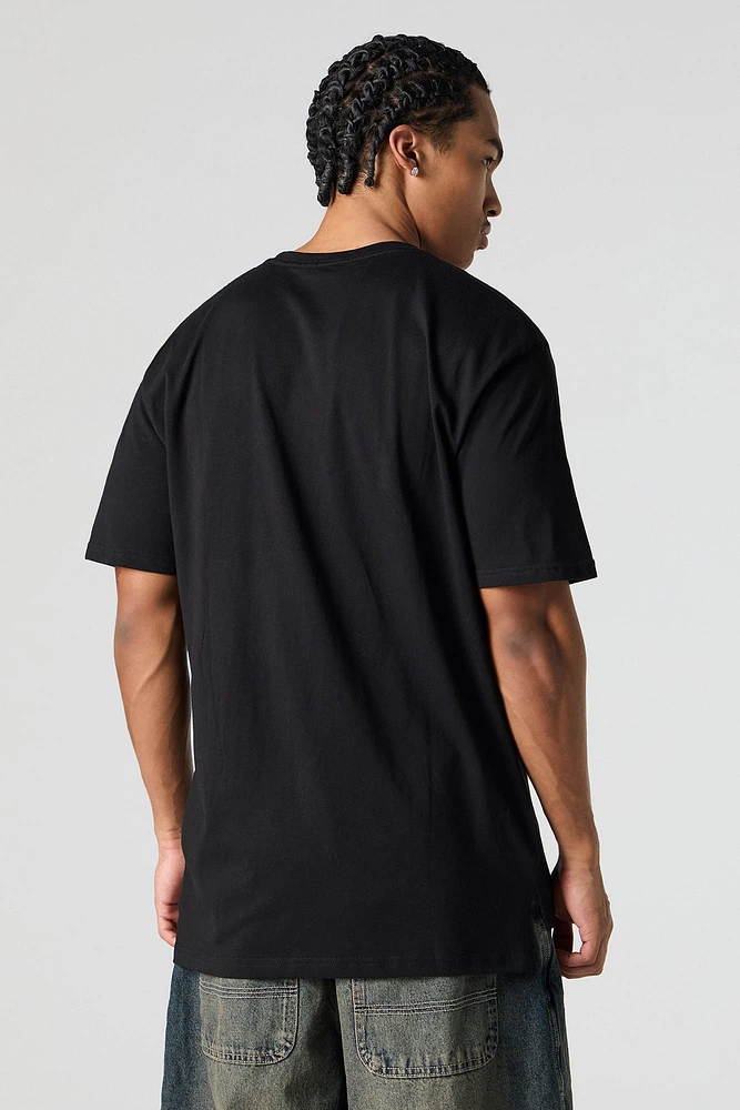 High-Low Crewneck T-Shirt