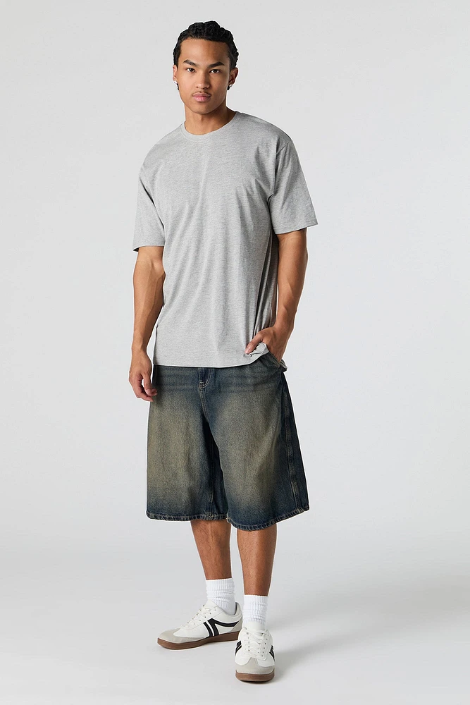 High-Low Crewneck T-Shirt