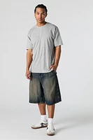 High-Low Crewneck T-Shirt