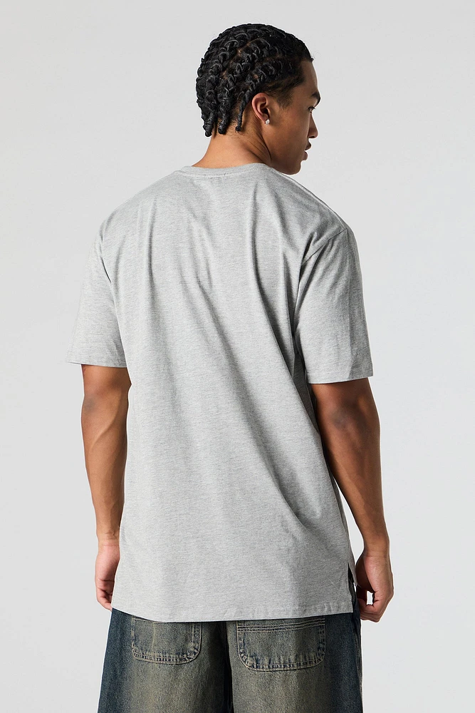 High-Low Crewneck T-Shirt