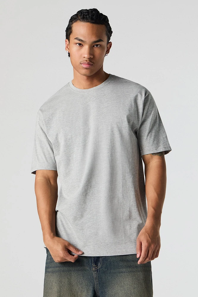 High-Low Crewneck T-Shirt