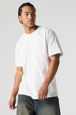 T-shirt ras du cou aymétrique