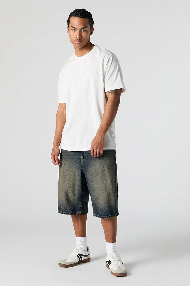 High-Low Crewneck T-Shirt