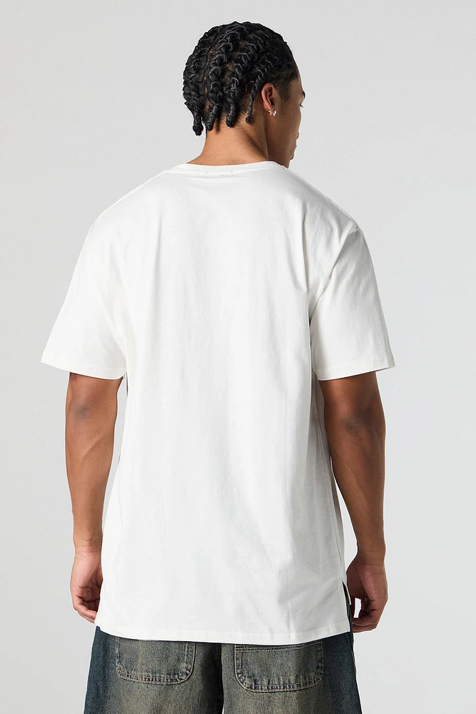 T-shirt ras du cou aymétrique