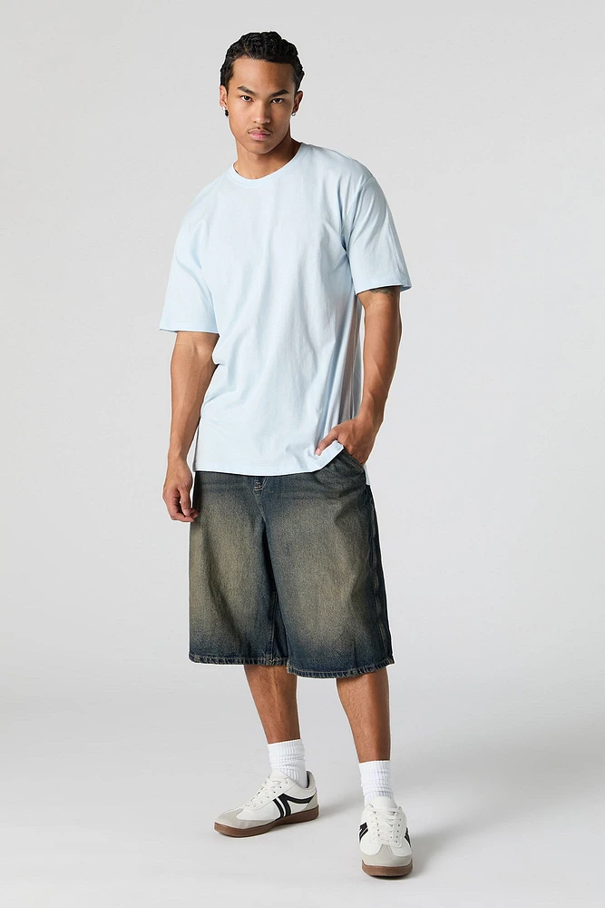High-Low Crewneck T-Shirt