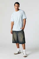 High-Low Crewneck T-Shirt