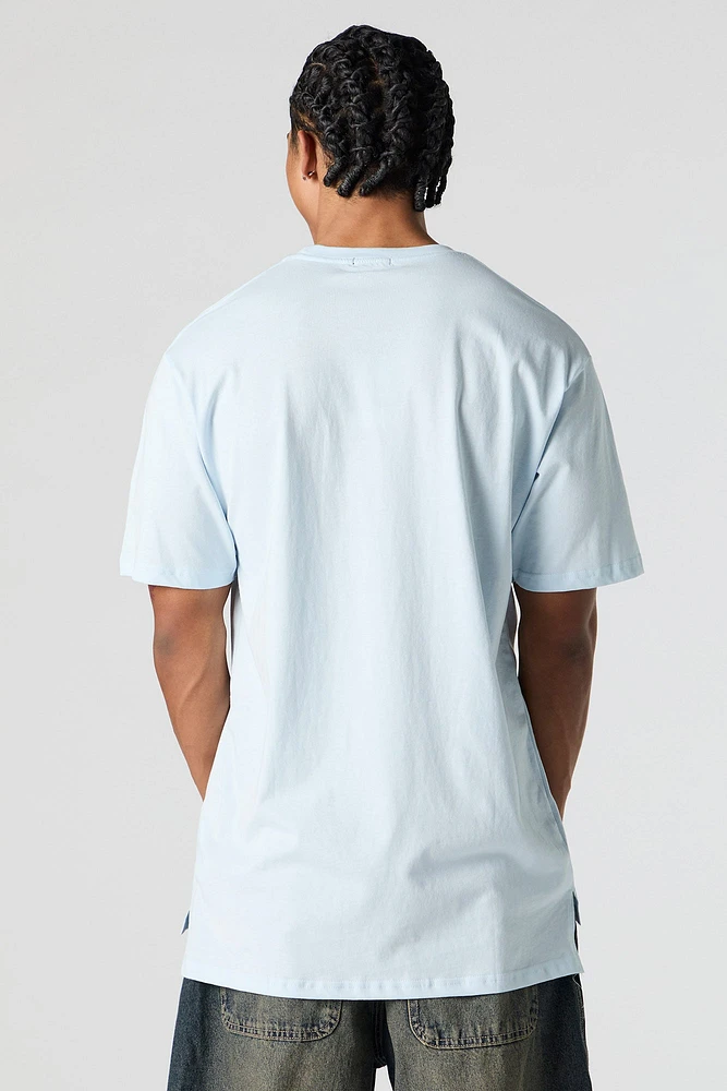 High-Low Crewneck T-Shirt