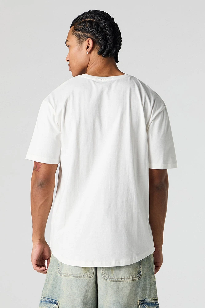 T-shirt avec ourlet arrondi