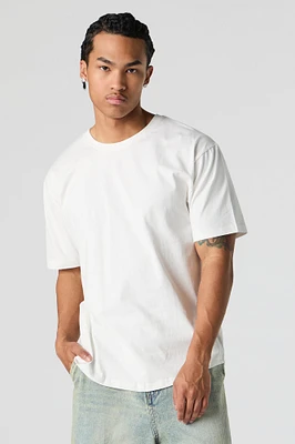 T-shirt avec ourlet arrondi