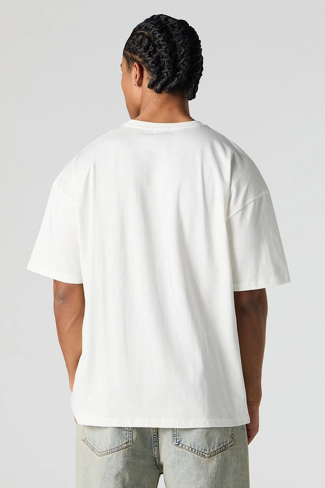 T-shirt ras du cou surdimensionné