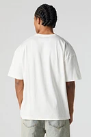 T-shirt ras du cou surdimensionné