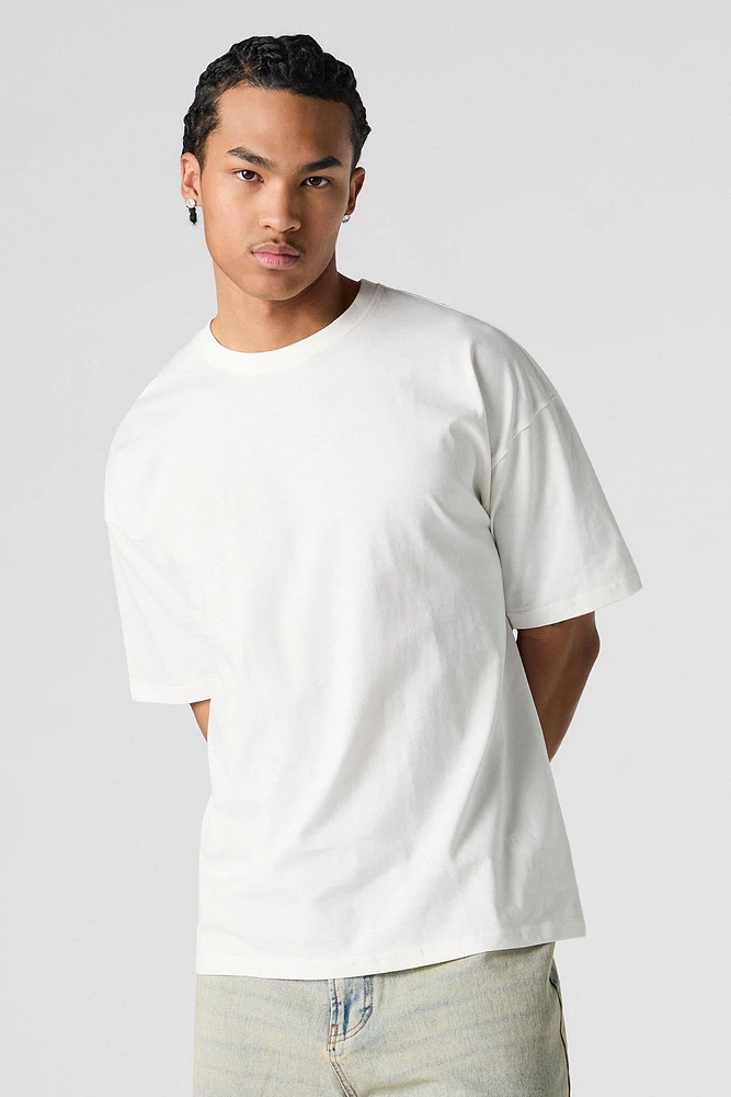T-shirt ras du cou surdimensionné