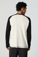 Monster Rally Graphic Raglan Long Sleeve Top