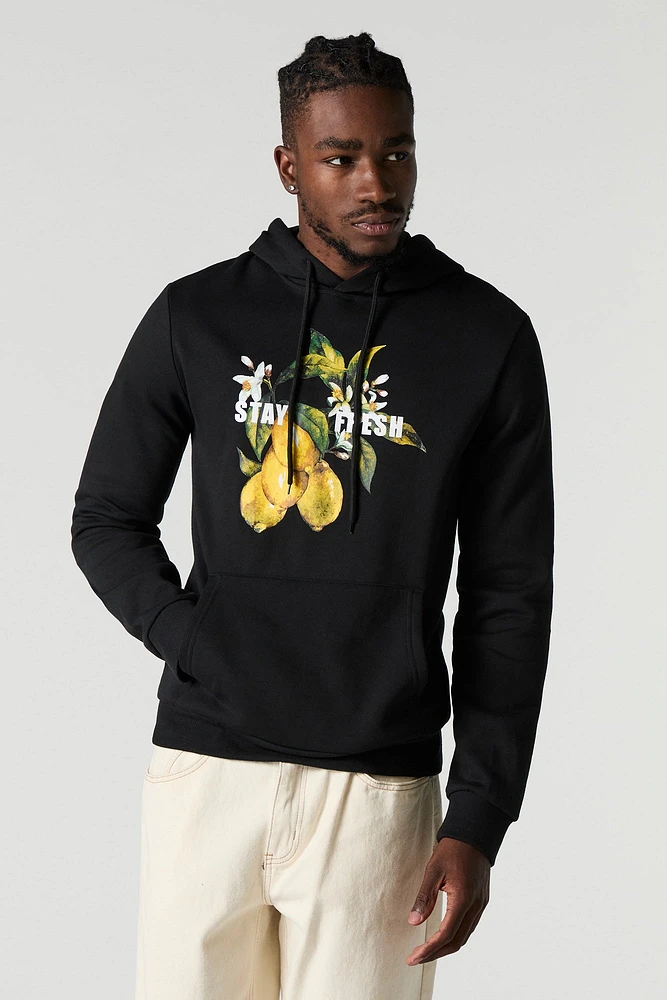 Stay Fresh Graphic Fleece Hoodie