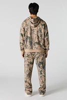 Pantalon d'entraînement en molleton avec imprimé Forêt et motif camouflage