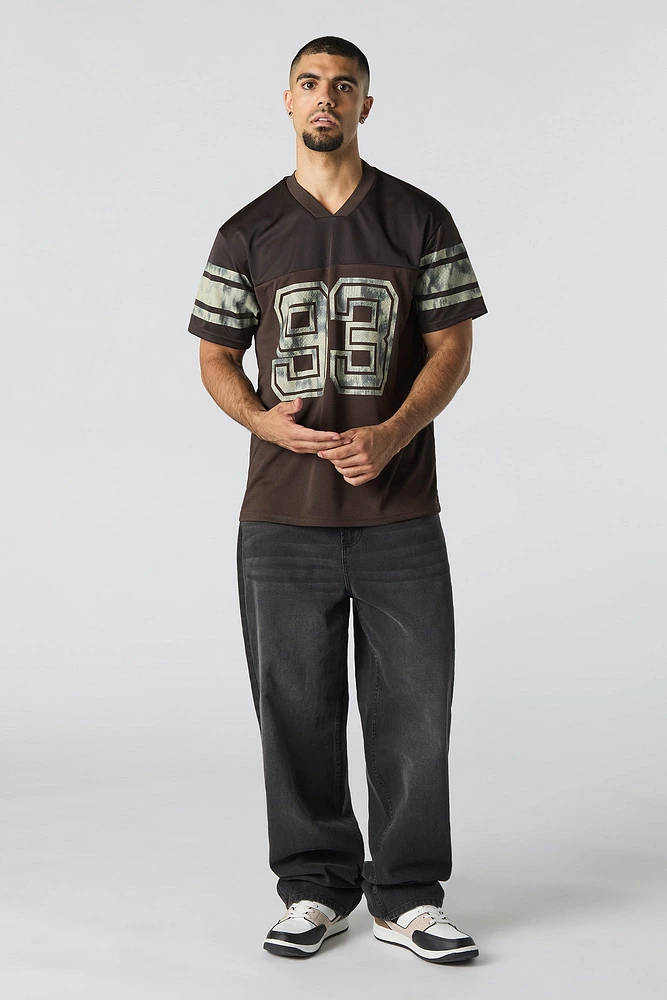 Jersey de football en filet à imprimé 93