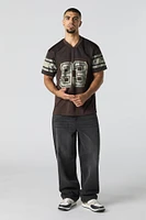 Jersey de football en filet à imprimé 93