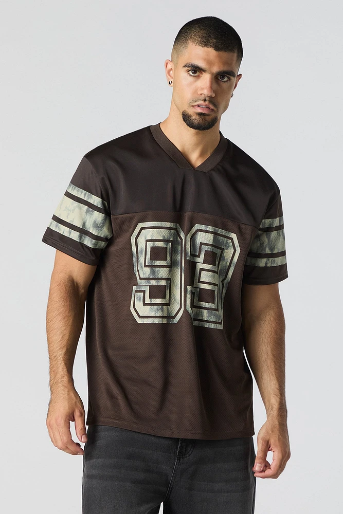 Jersey de football en filet à imprimé 93