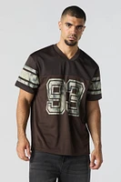 Jersey de football en filet à imprimé 93
