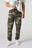 Jogger cargo Ã  motif camouflage avec poche cachÃ©e