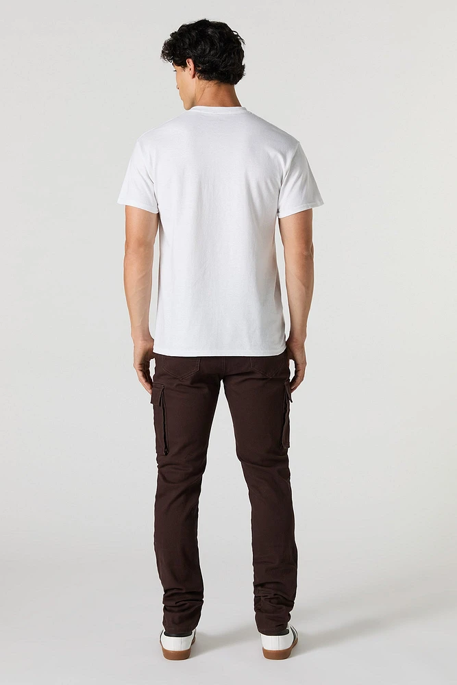 Pantalon cargo ajusté