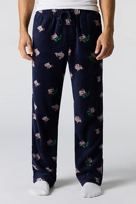 Pantalon de pyjama en peluche à imprimé Koala